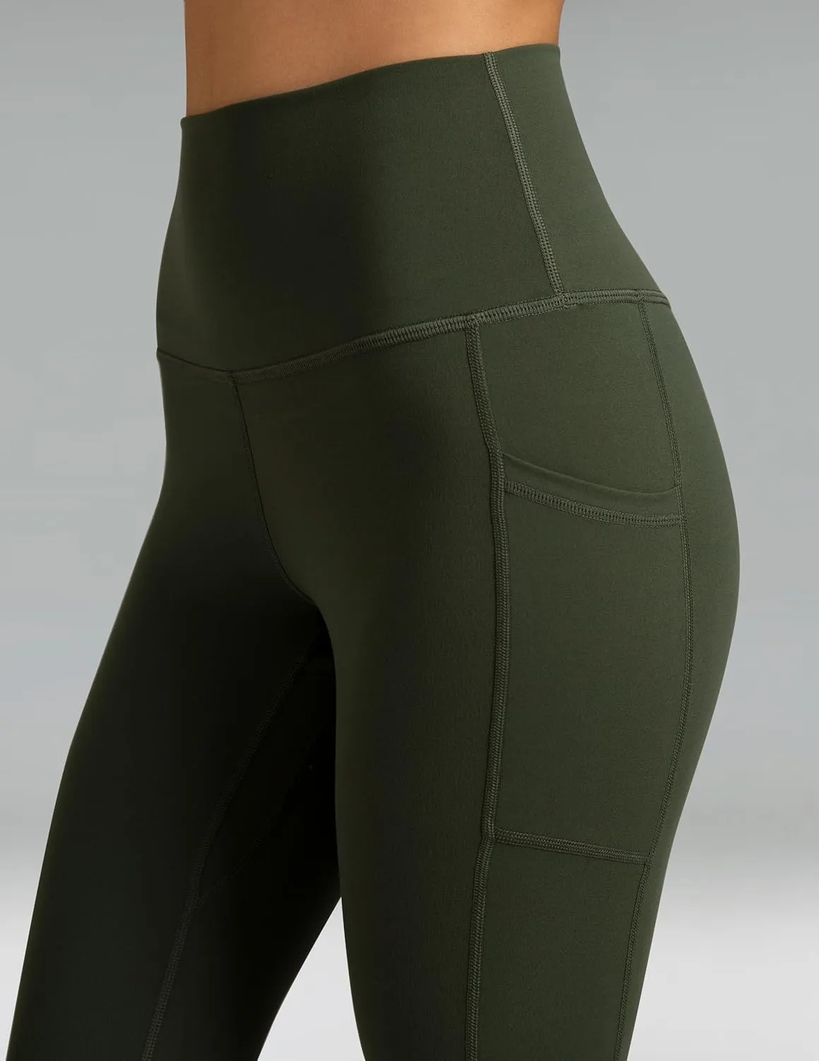 Colorfulkoala Women's High Waisted Leggings 28" Inseam Full Length Workout Yoga Pants with Pockets
