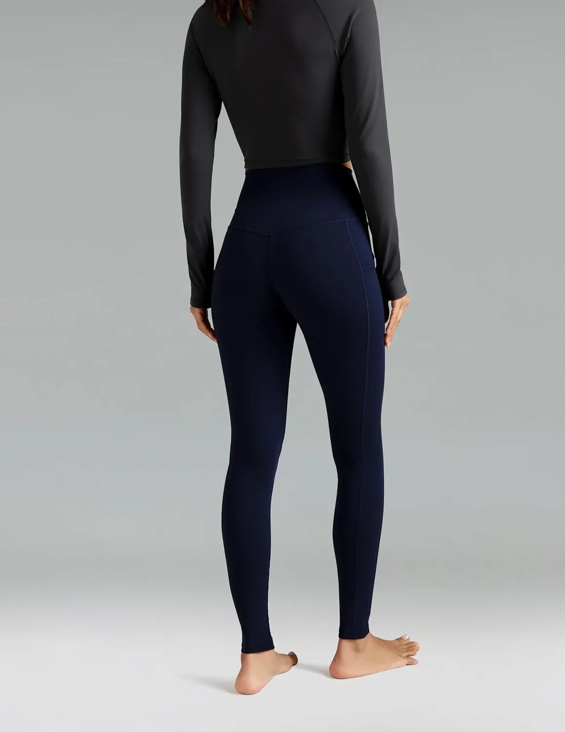 Colorfulkoala Women's High Waisted Leggings 28" Inseam Full Length Workout Yoga Pants with Pockets