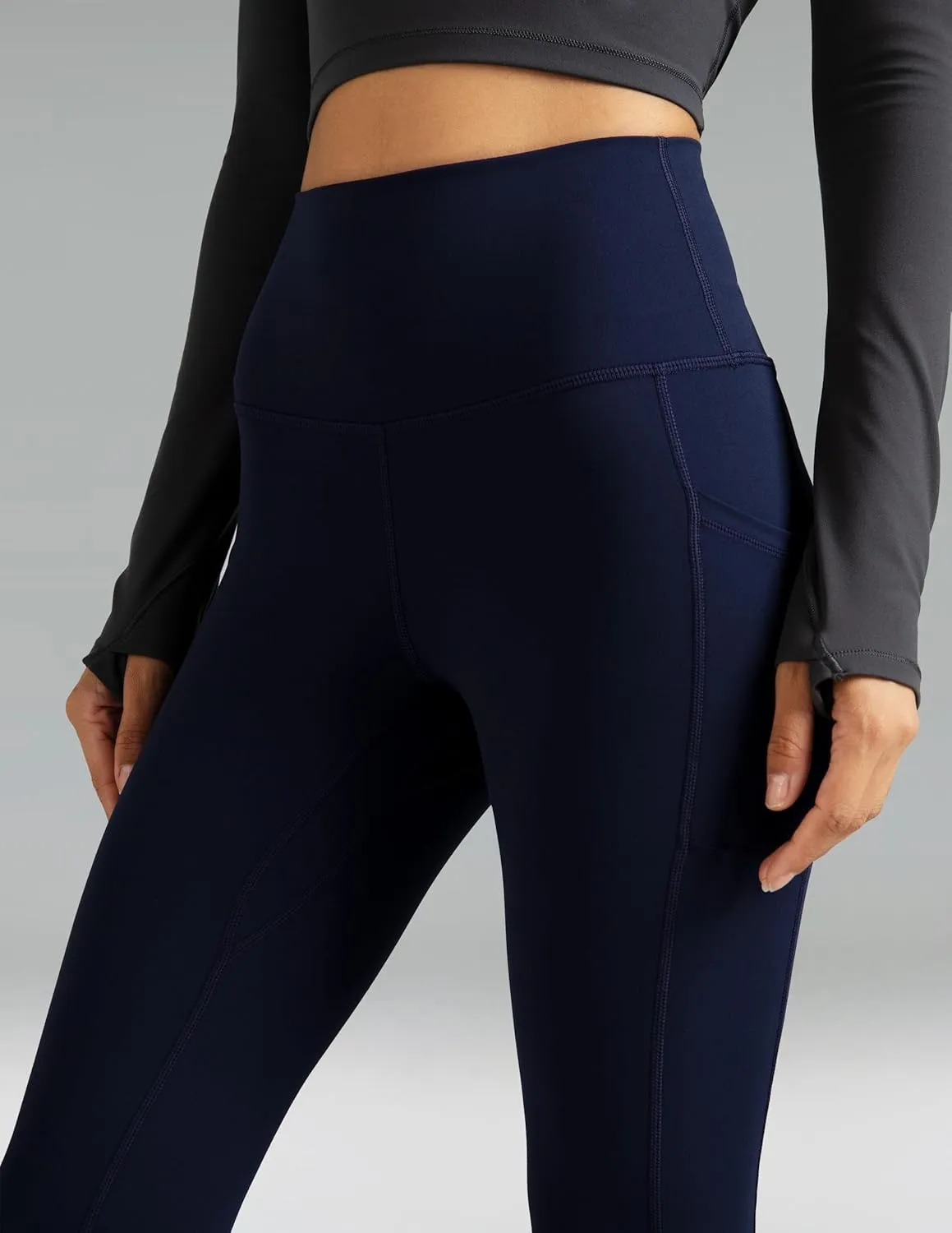 Colorfulkoala Women's High Waisted Leggings 28" Inseam Full Length Workout Yoga Pants with Pockets