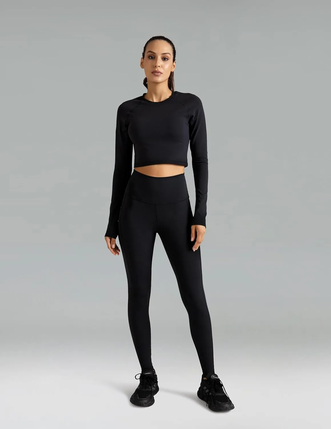 Colorfulkoala Women's High Waisted Leggings 28" Inseam Full Length Workout Yoga Pants with Pockets