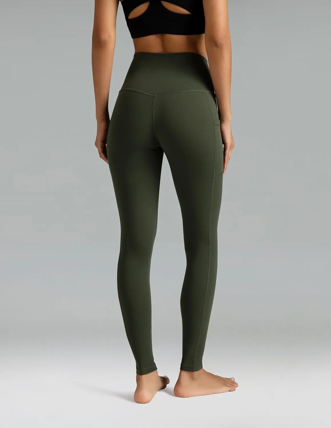 Colorfulkoala Women's High Waisted Leggings 28" Inseam Full Length Workout Yoga Pants with Pockets