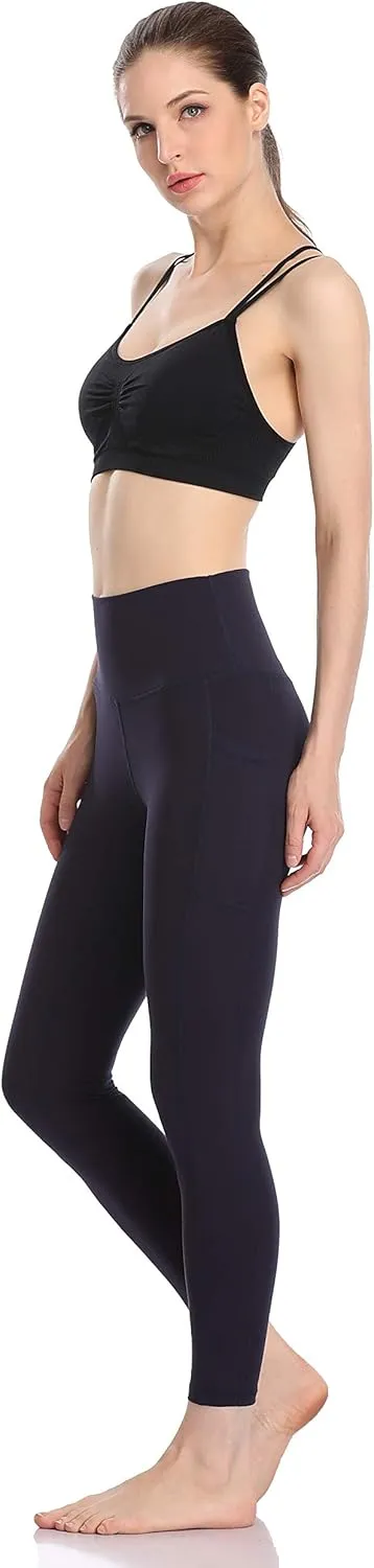 Colorfulkoala Women's High Waisted Yoga Pants 7/8 Length Leggings with Pockets