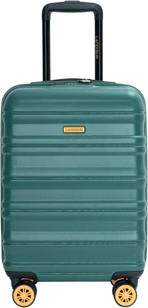 Comfortable Carry On Luggage for Stress-Free Travel, Airline, Durable Hard Shell, Dark Green