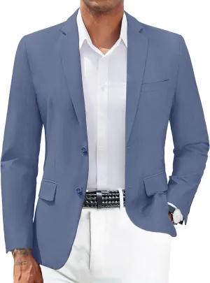 COOFANDY Mens Casual Blazer Slim Fit Suit Jacket Two Button Lightweight Sport Coat
