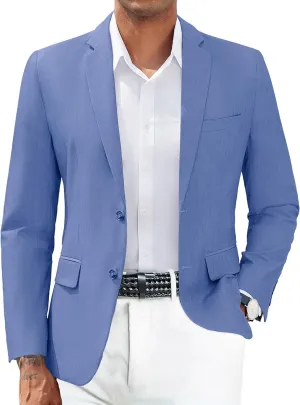 COOFANDY Mens Casual Blazer Slim Fit Suit Jacket Two Button Lightweight Sport Coat