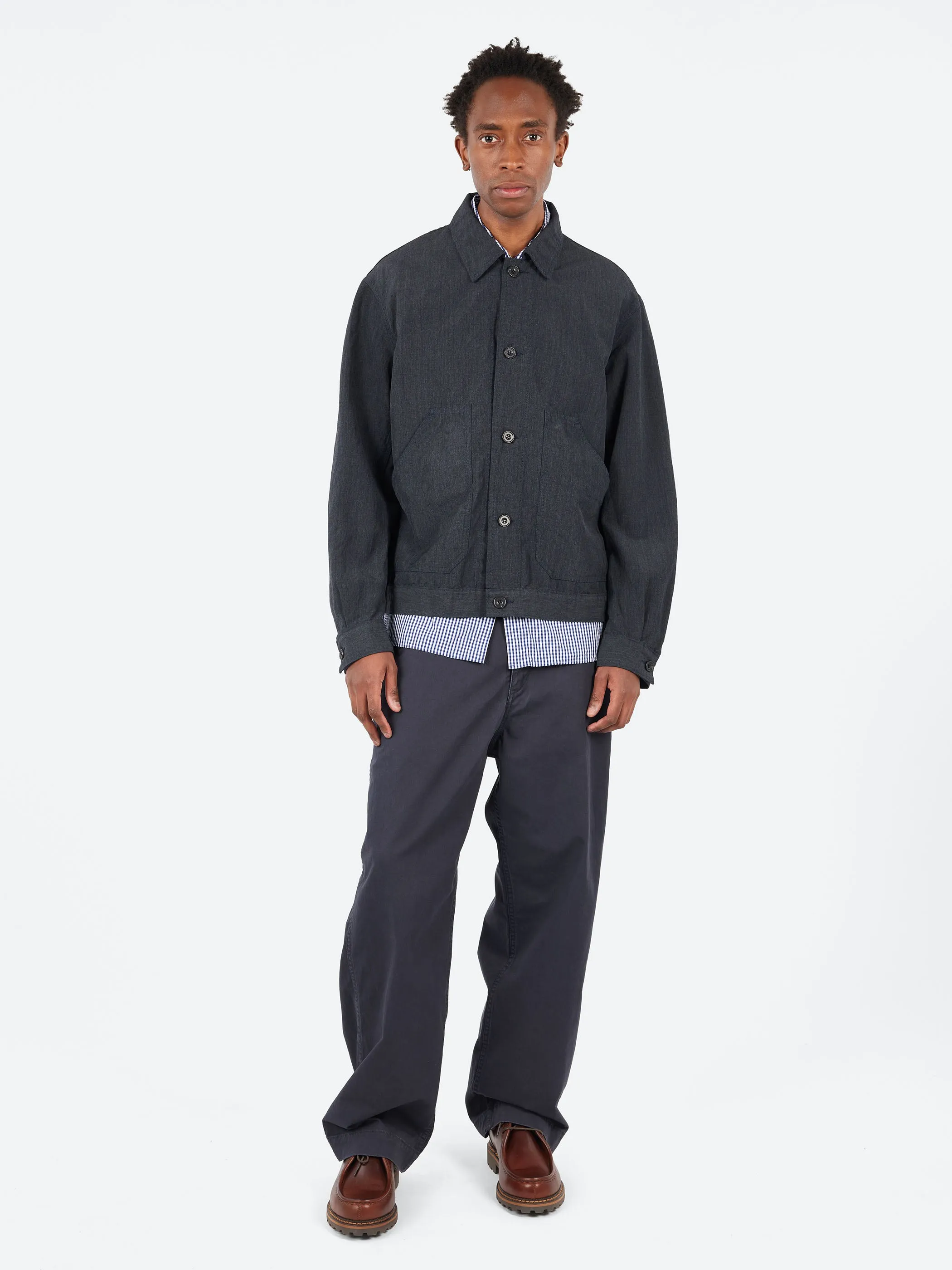 Cotton Chino Cloth Baggy Pants