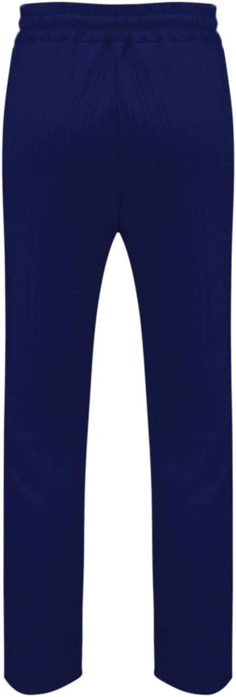 Cotton Linen Dress Pants for Men Casual Classic Elastic Waist Beach Pants Summer Lightweight Trouser with Pockets