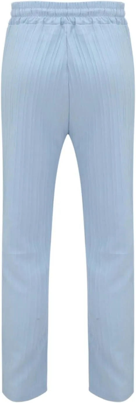 Cotton Linen Dress Pants for Men Casual Classic Elastic Waist Beach Pants Summer Lightweight Trouser with Pockets