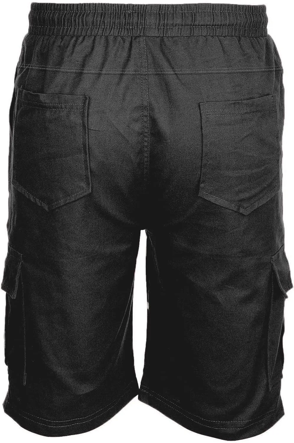 Cotton Men's Cargo Shorts Casual Drawstring Waist Side Pockets Mid Length Relaxed Comfortable Summer Beachwear