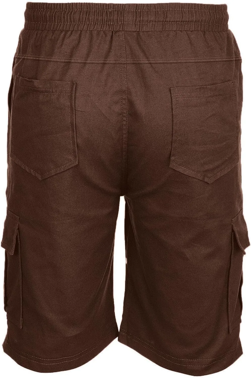 Cotton Men's Cargo Shorts Casual Drawstring Waist Side Pockets Mid Length Relaxed Comfortable Summer Beachwear