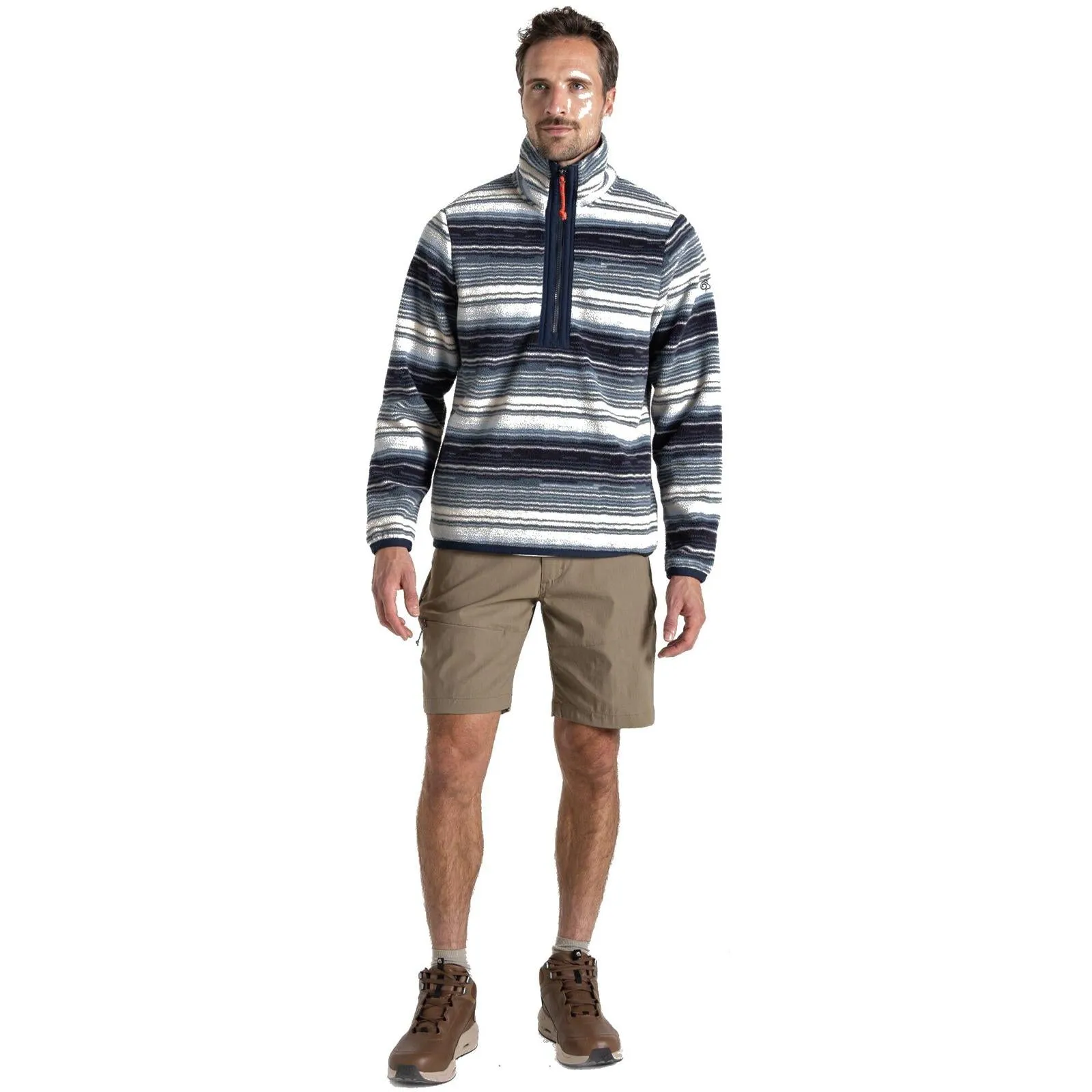 Craghoppers Mens Wilshire Half Zip Stripe Fleece