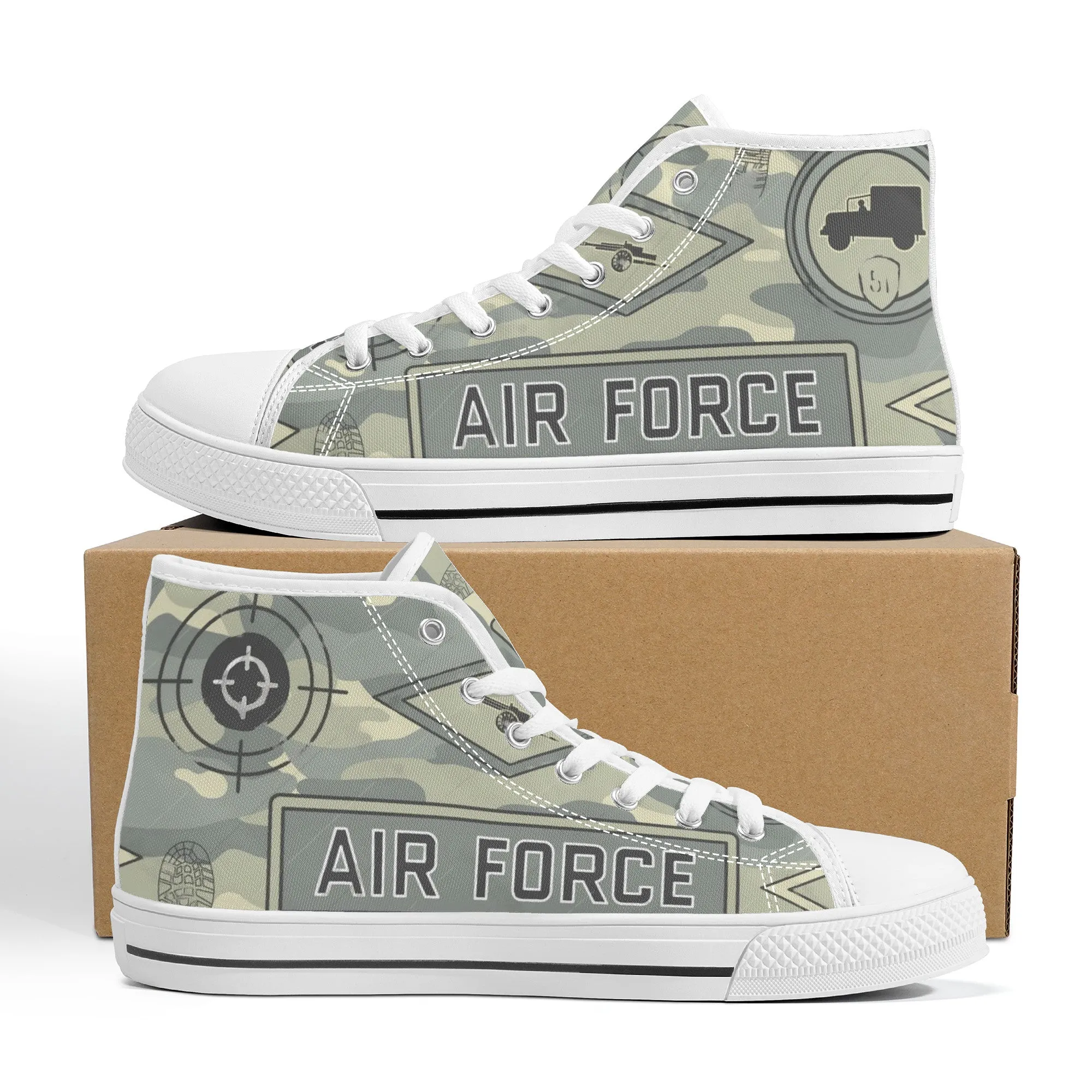 Designer High Top Canvas Shoes -FWS X1