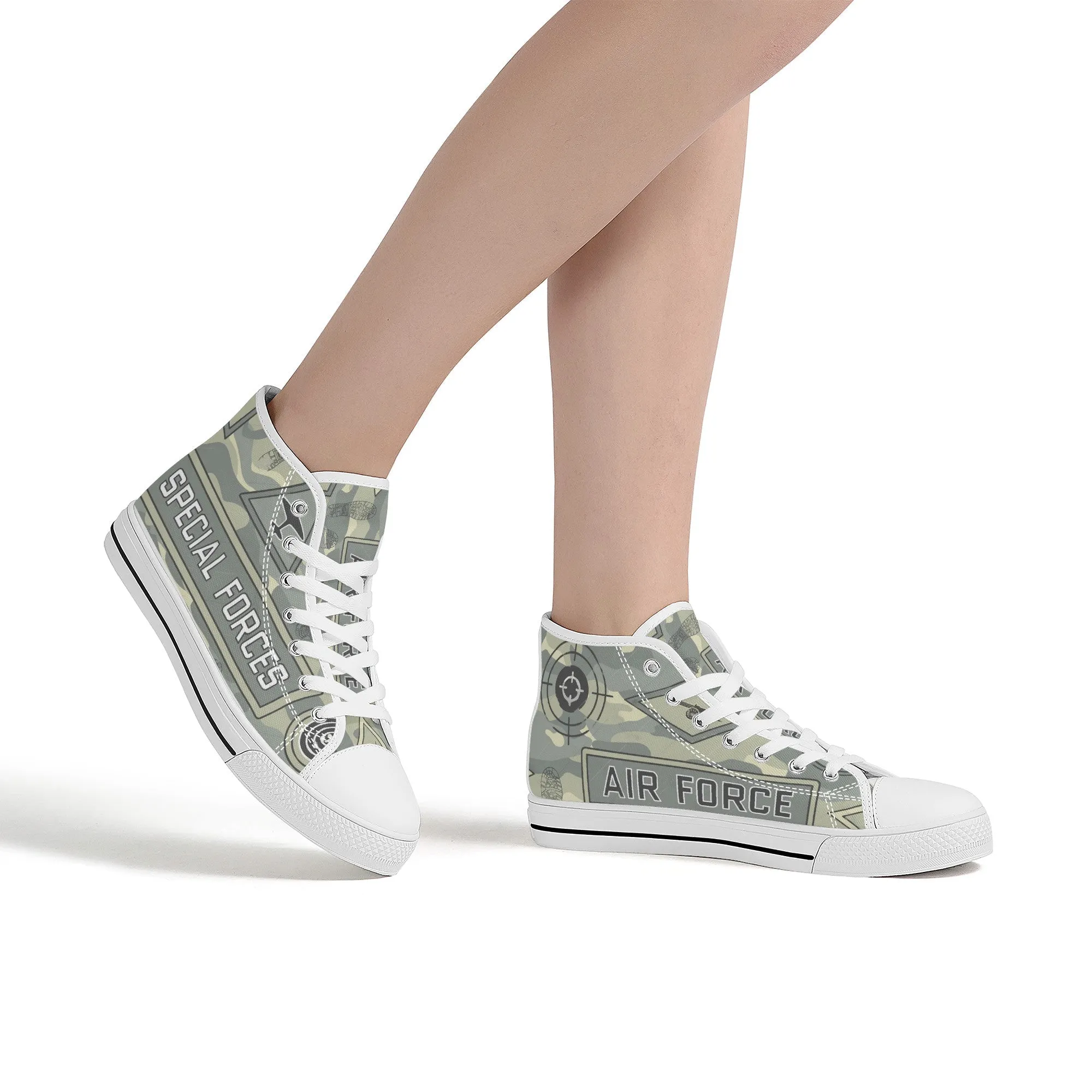 Designer High Top Canvas Shoes -FWS X1