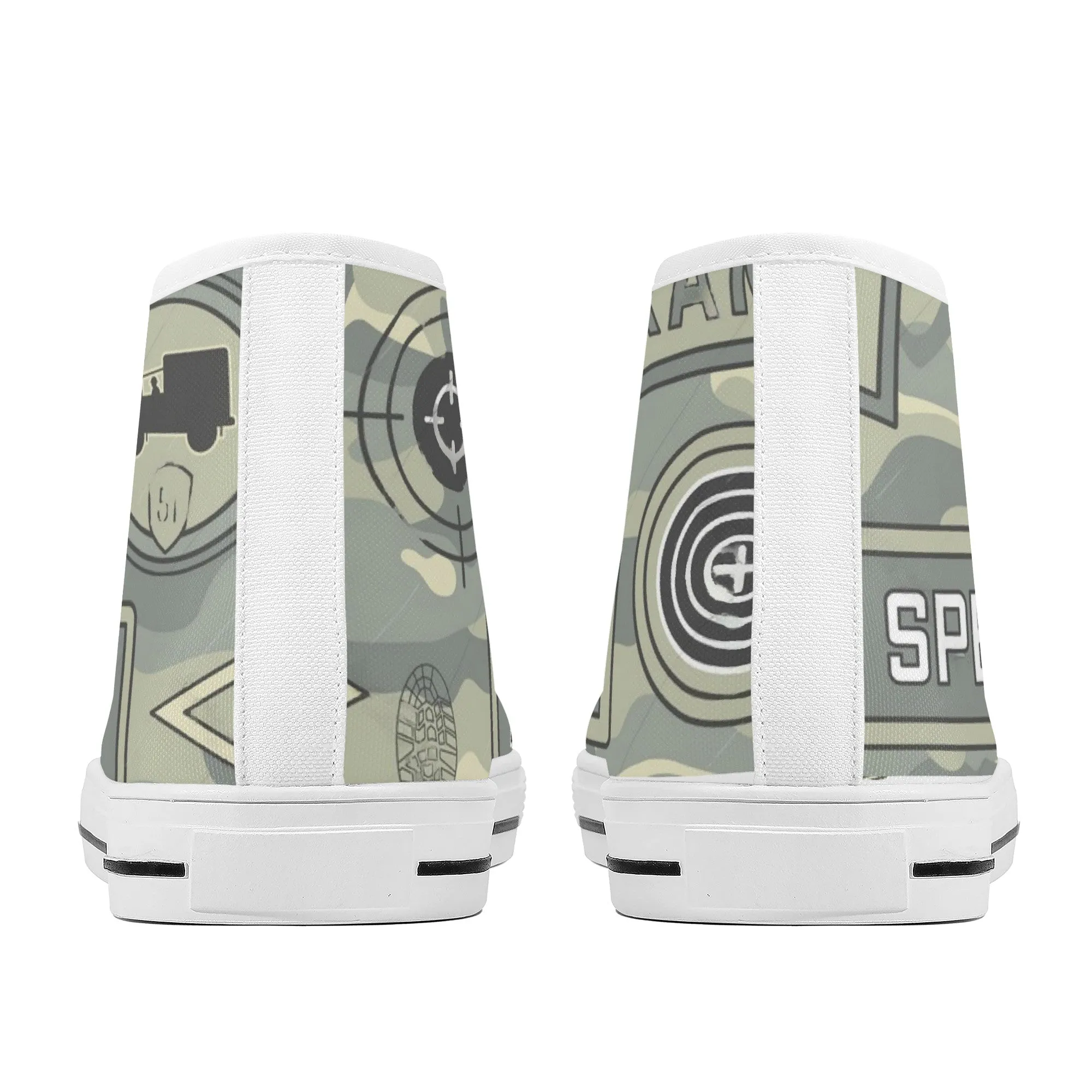 Designer High Top Canvas Shoes -FWS X1