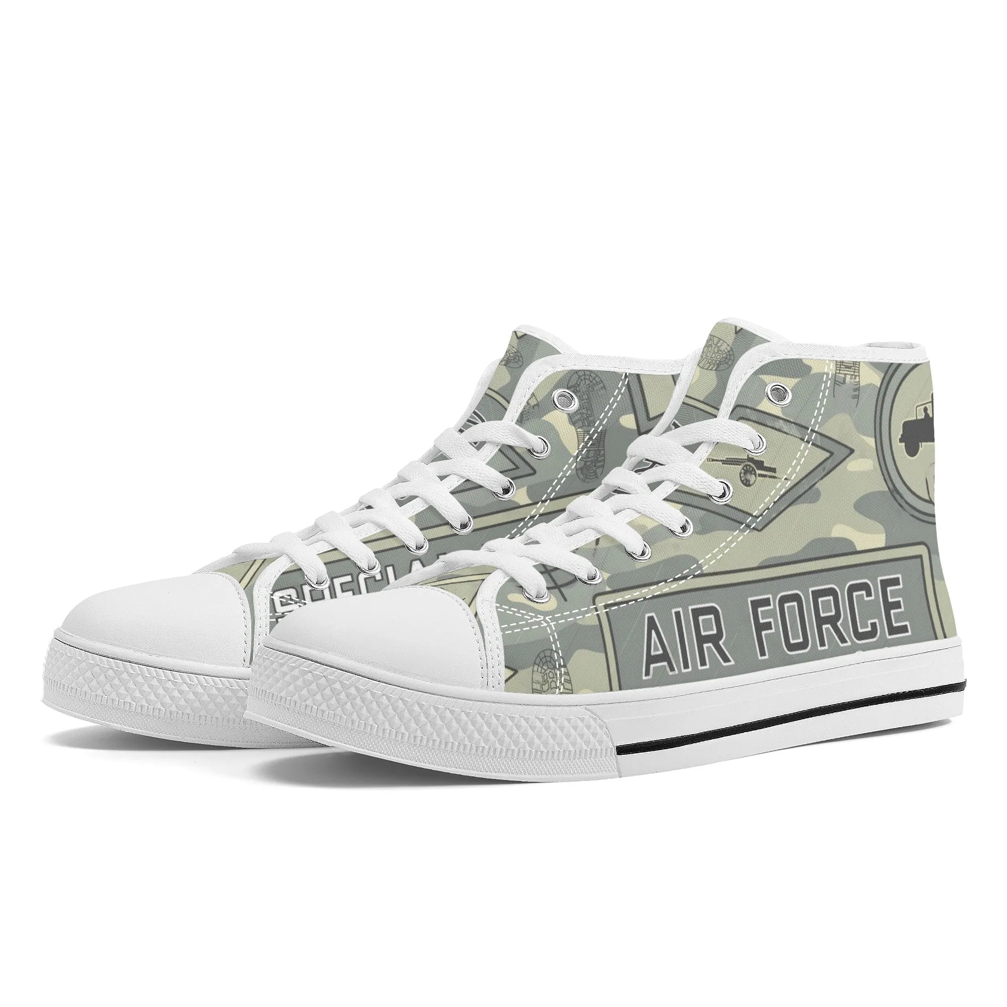 Designer High Top Canvas Shoes -FWS X1