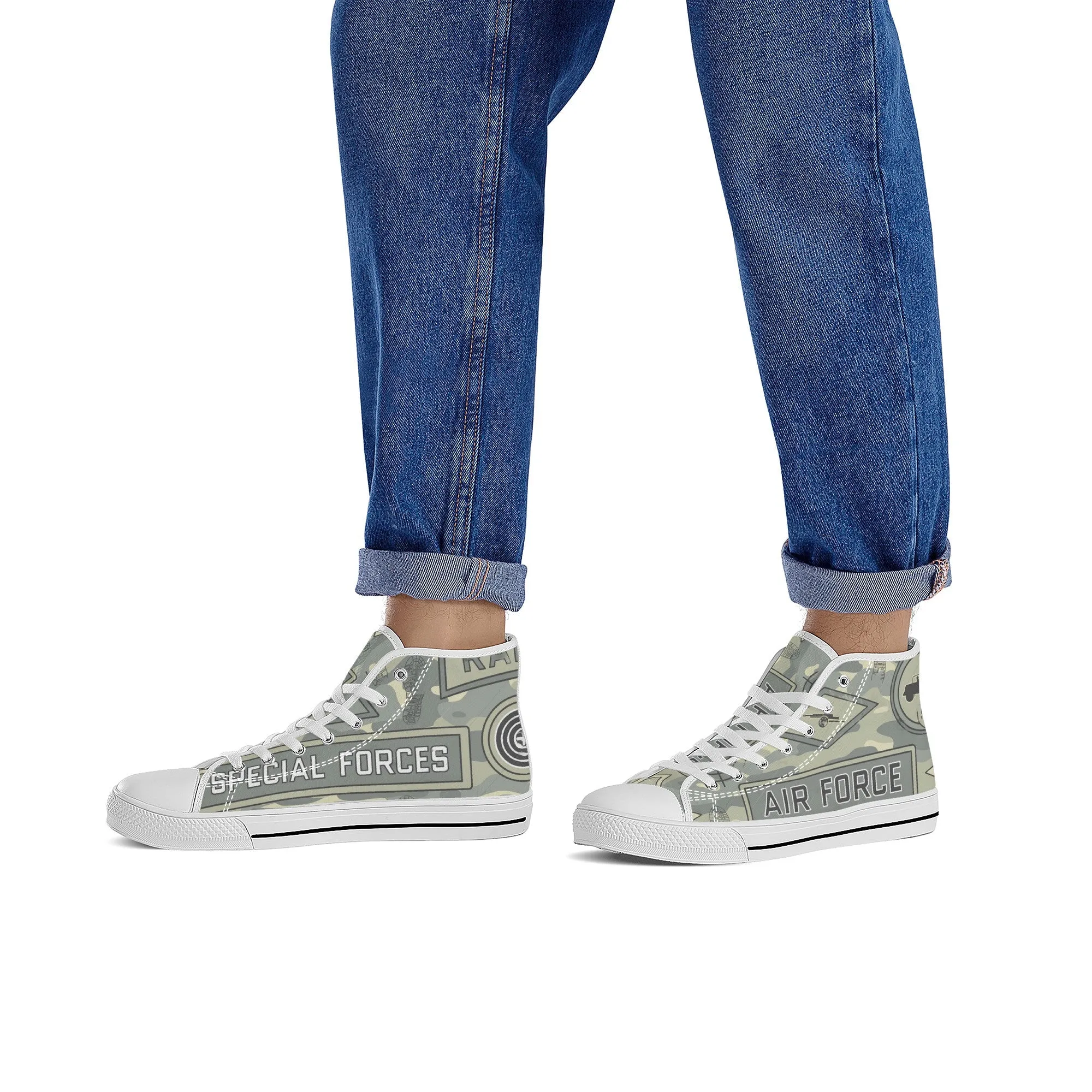 Designer High Top Canvas Shoes -FWS X1