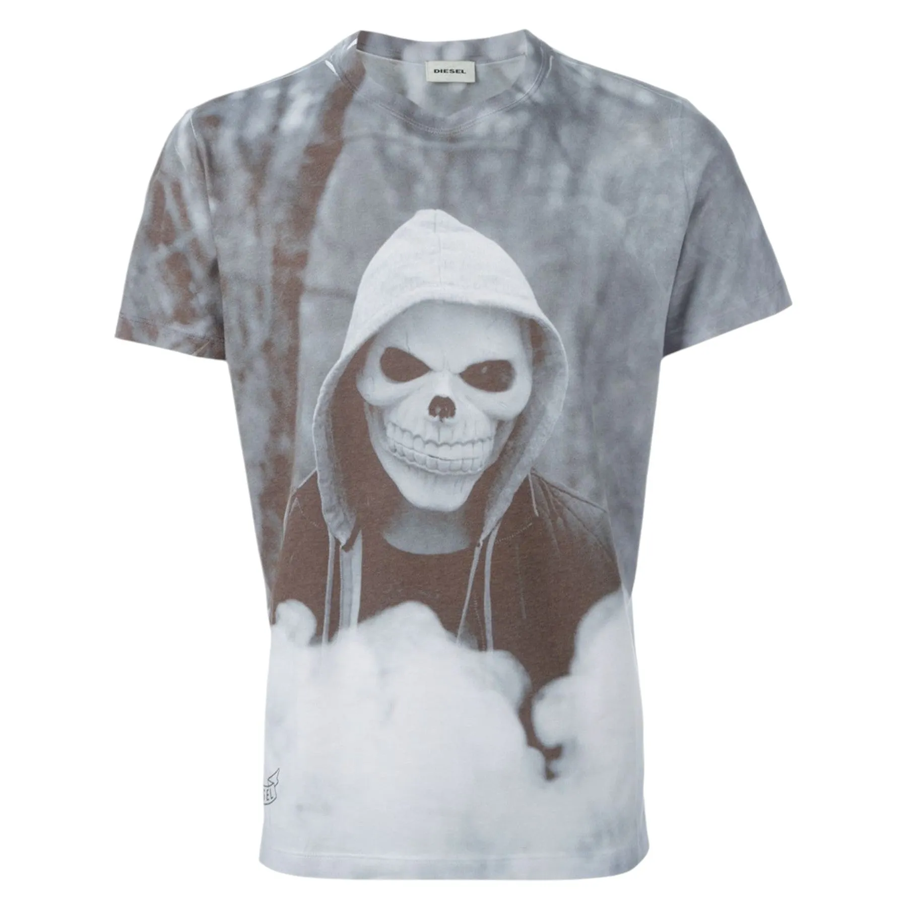 DIESEL T Architetto 0DAJI Mens T-shirt Short Sleeves Crew Neck Summer Grey Tees