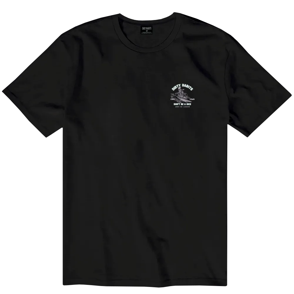 Dirty Habits Mens Surfer Ss Tee Black