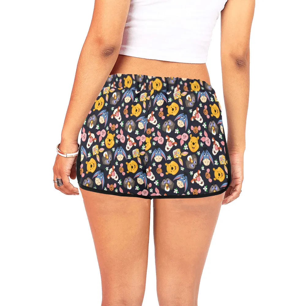 Disney Winnie The Pooh Hundred Acre Wood Friends Women's Relaxed Shorts