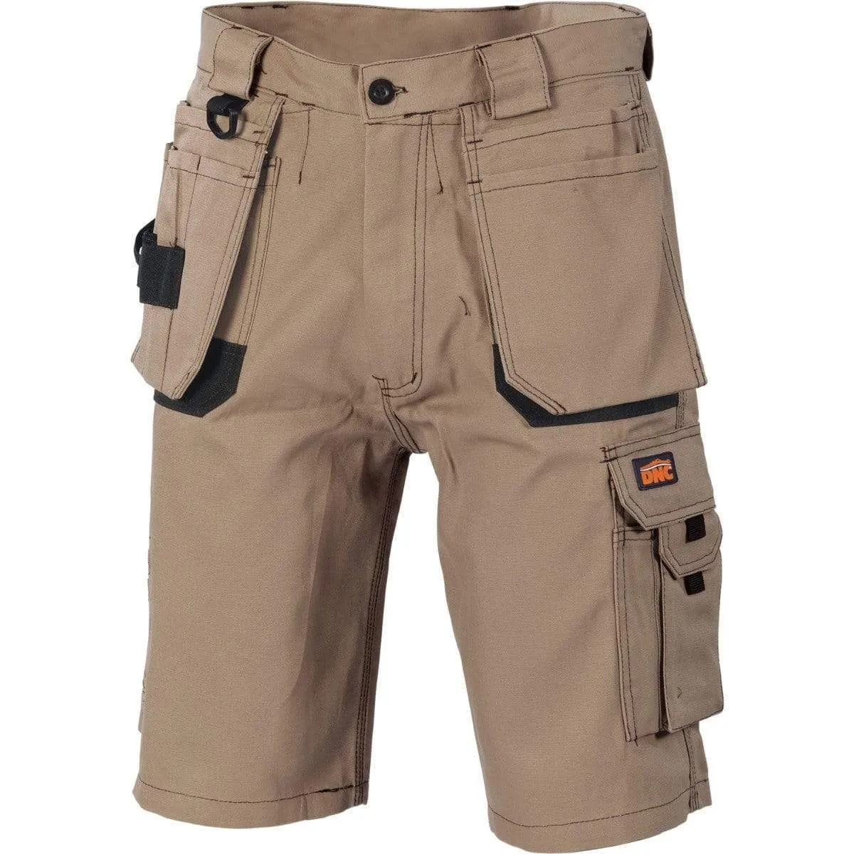 DNC Duratex Cotton Cargo Shorts - with Twin Holster Tool Pocket (3336)