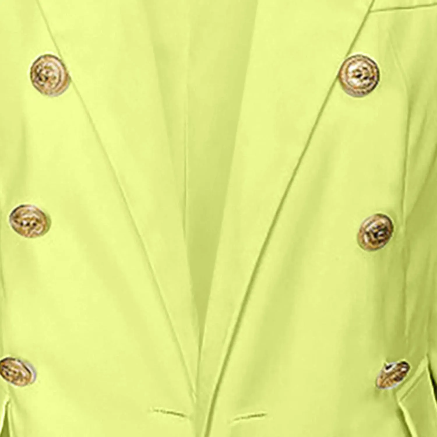 Double Breasted Blazer Women Gold Button Notch Suit Jacket Long Sleeve Business Casual Lapel Coat for Work