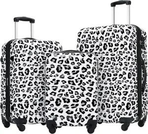 Durable Hardshell Luggage Set, 3-Piece Spinner Suitcases, Lightweight - 20" 24" 28"