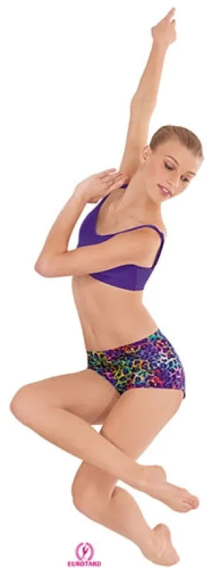 Eurotard Adult Disco Leopard Booty Shorts