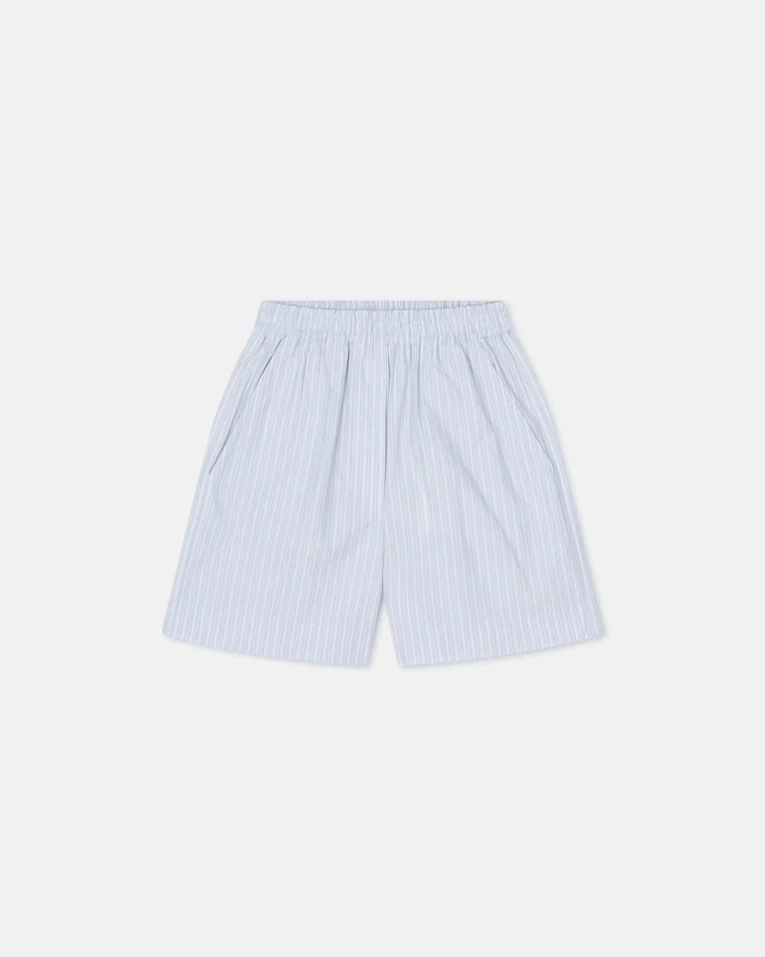 Exter - Striped Boxer Shorts - Blue/ Beige/ White