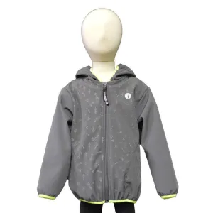 FINAL SALE: Kids Fleecy Softshell Reflective Jacket in Graphite
