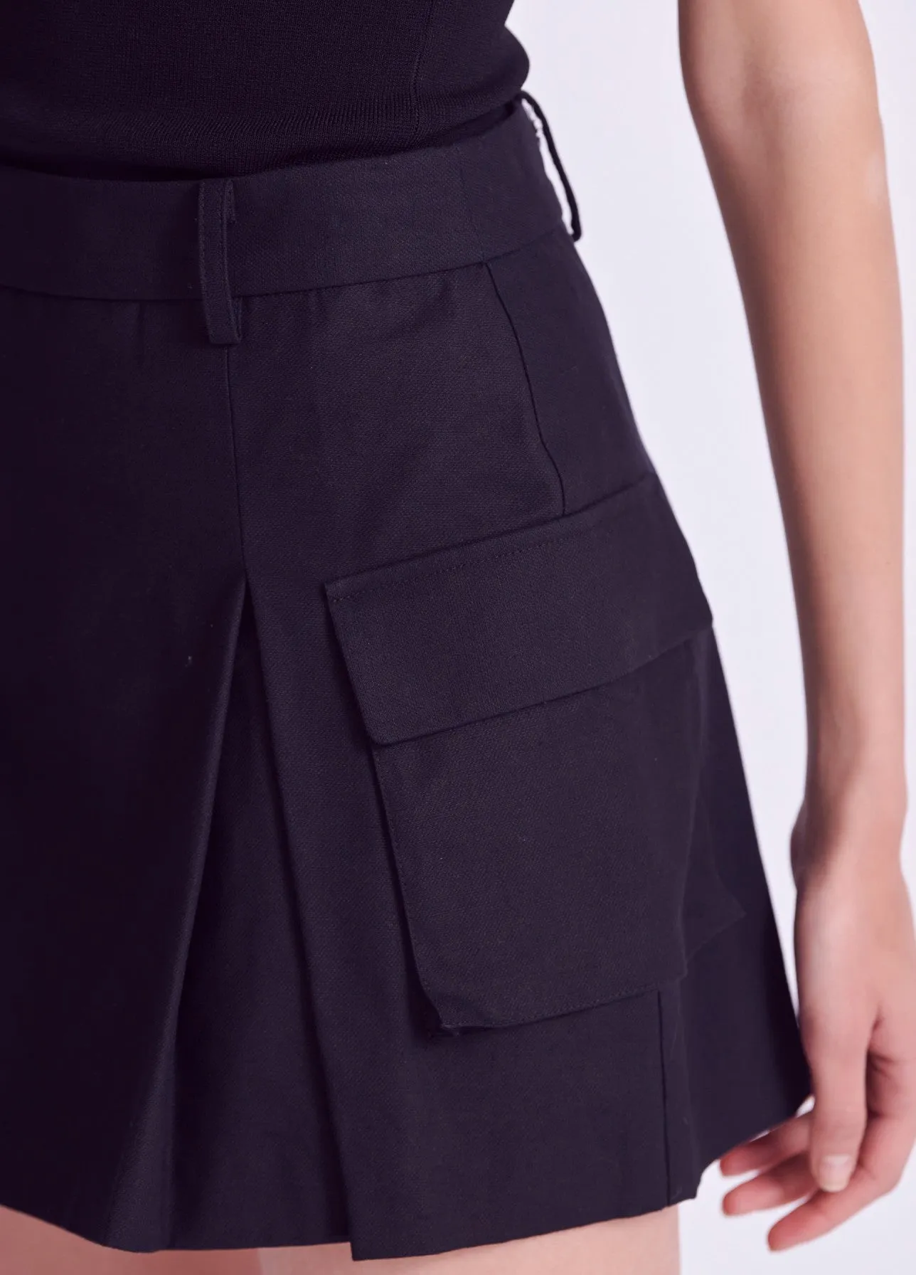 Flap Pocket Cargo Mini Skort