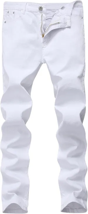 FREDD MARSHALL Men's Skinny Slim Fit Stretch Straight Leg Fashion Jeans Pants