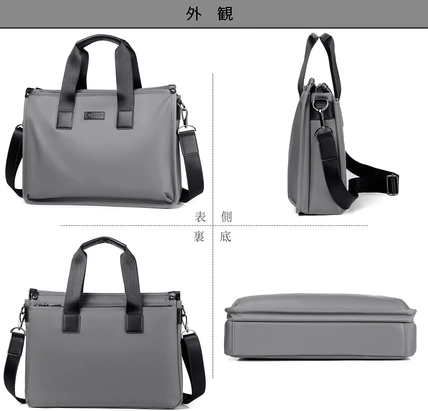 FSD.WG Messenger Bag for Work & Business Travel for Men Waterproof Durable Shoulder Bag