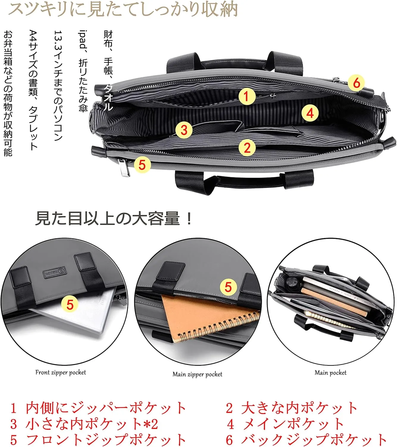FSD.WG Messenger Bag for Work & Business Travel for Men Waterproof Durable Shoulder Bag