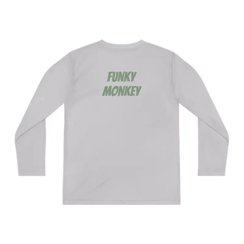 Funky Monkey Youth Long Sleeve Tee Polyester Blend