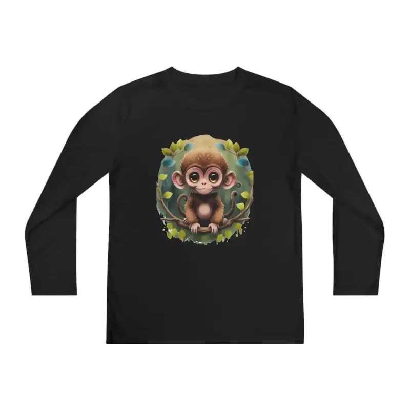 Funky Monkey Youth Long Sleeve Tee Polyester Blend