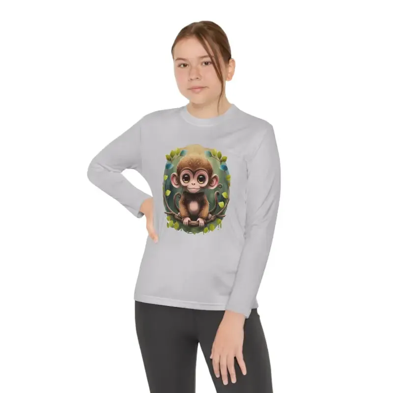Funky Monkey Youth Long Sleeve Tee Polyester Blend