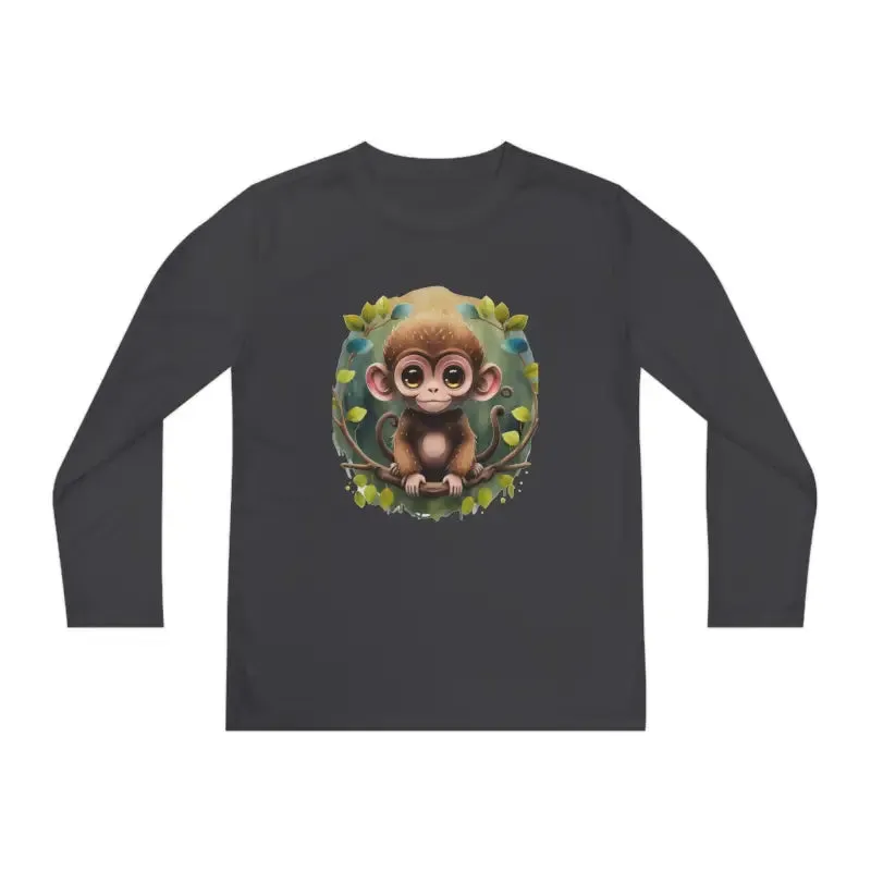 Funky Monkey Youth Long Sleeve Tee Polyester Blend