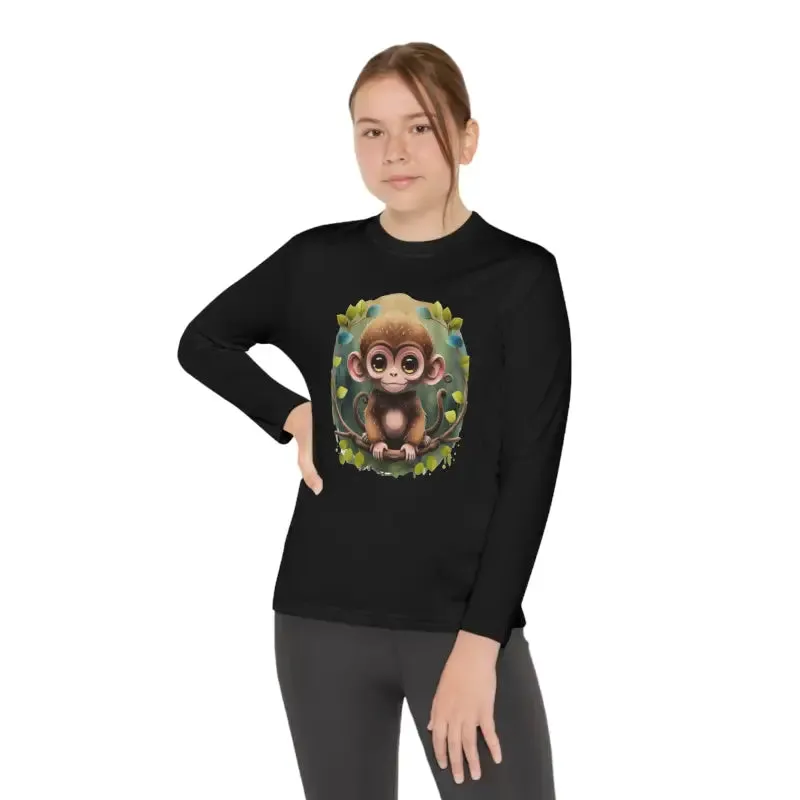Funky Monkey Youth Long Sleeve Tee Polyester Blend