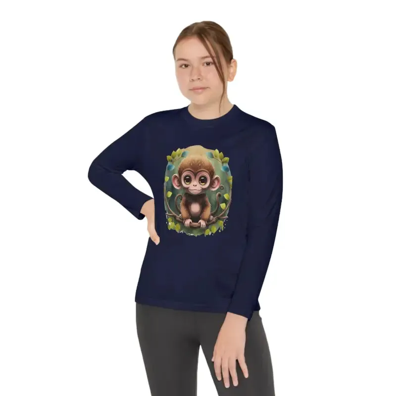Funky Monkey Youth Long Sleeve Tee Polyester Blend