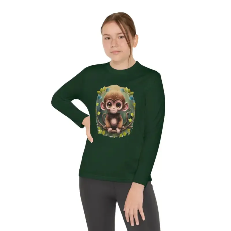 Funky Monkey Youth Long Sleeve Tee Polyester Blend