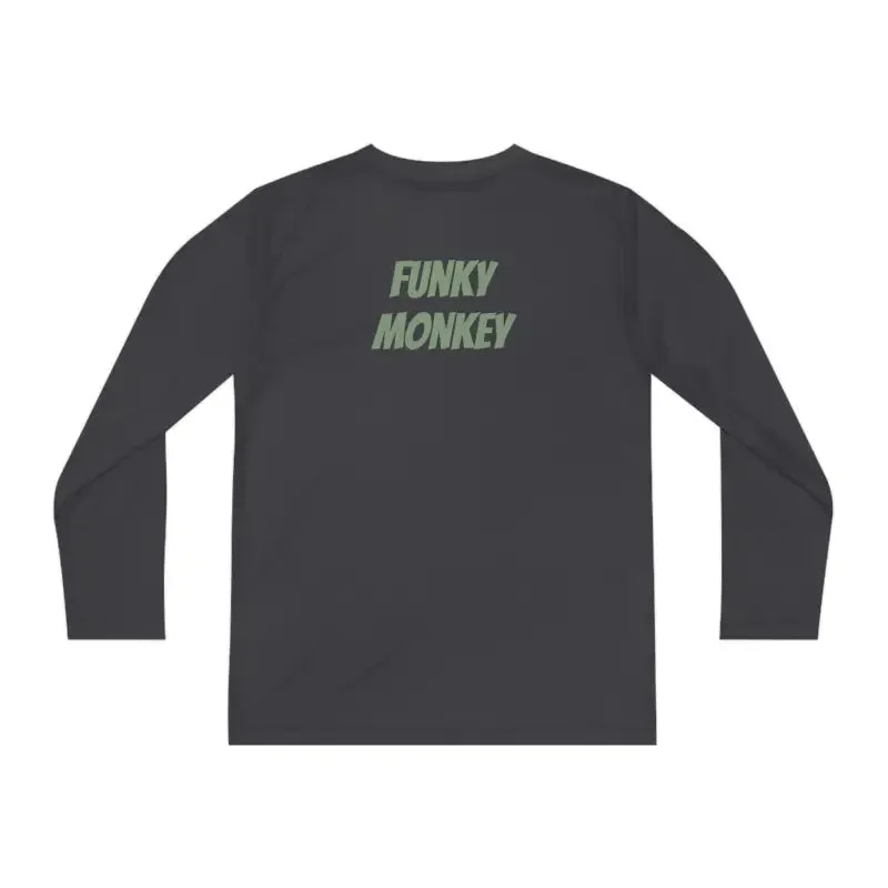 Funky Monkey Youth Long Sleeve Tee Polyester Blend