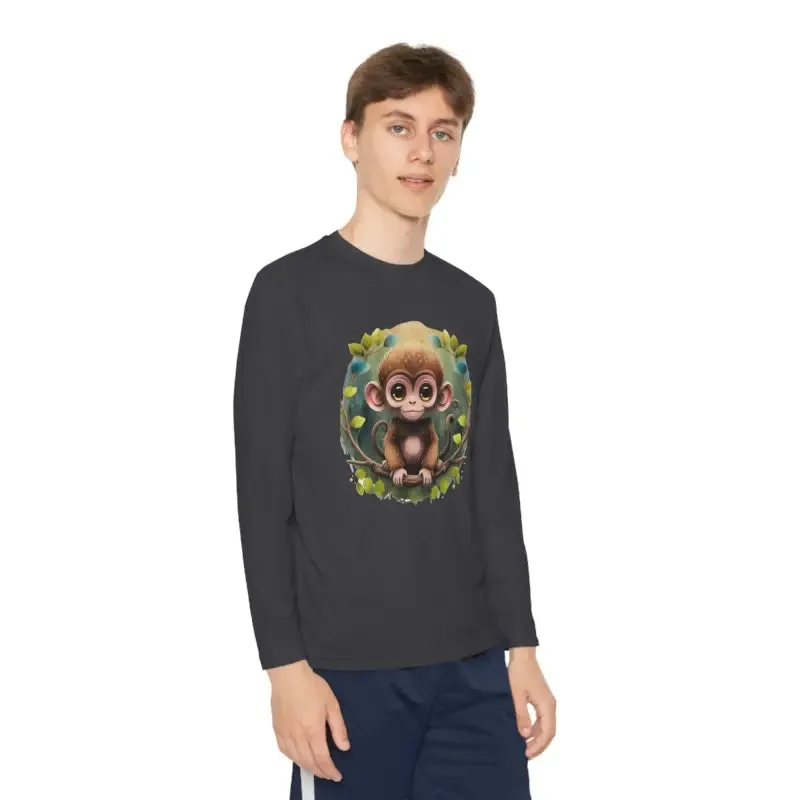 Funky Monkey Youth Long Sleeve Tee Polyester Blend
