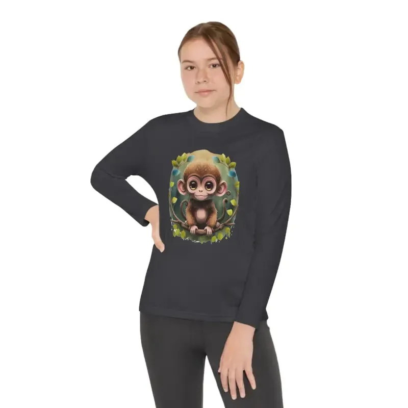 Funky Monkey Youth Long Sleeve Tee Polyester Blend