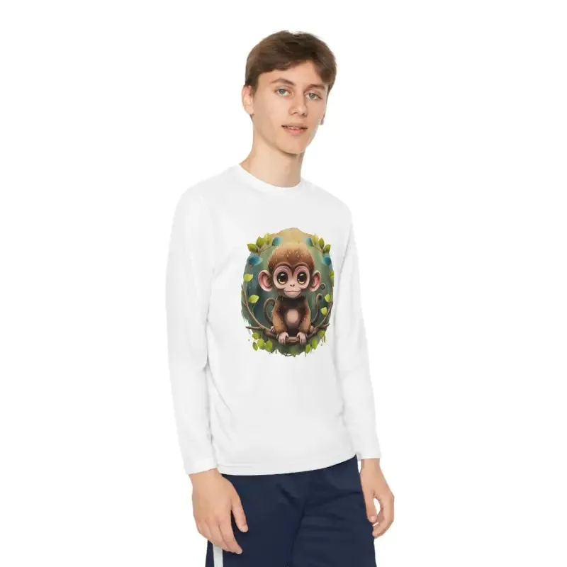 Funky Monkey Youth Long Sleeve Tee Polyester Blend
