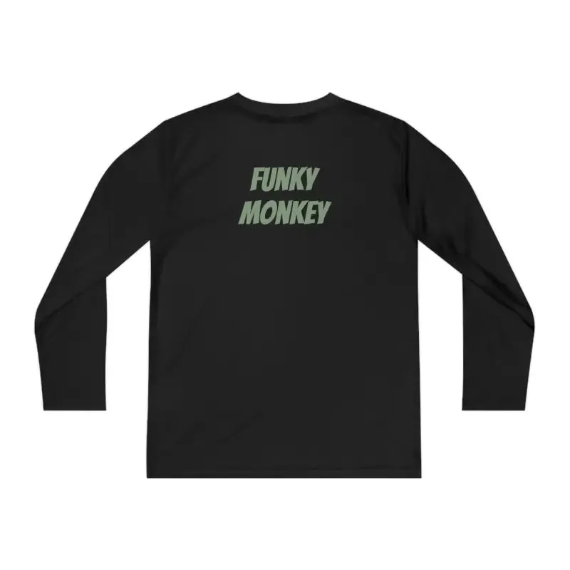 Funky Monkey Youth Long Sleeve Tee Polyester Blend