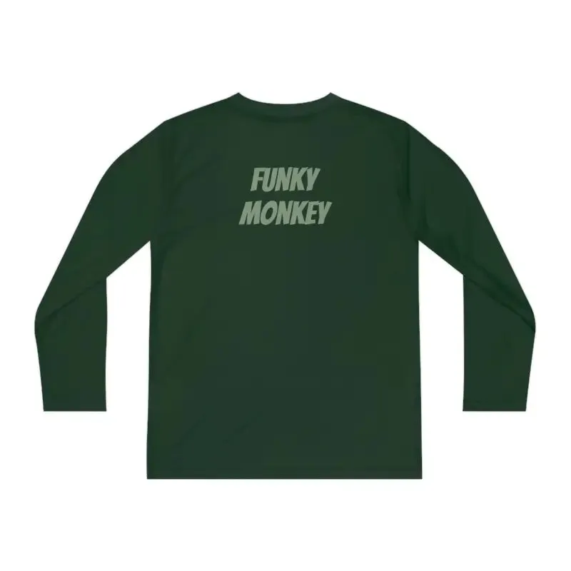 Funky Monkey Youth Long Sleeve Tee Polyester Blend