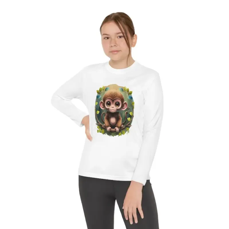 Funky Monkey Youth Long Sleeve Tee Polyester Blend