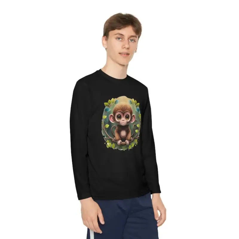 Funky Monkey Youth Long Sleeve Tee Polyester Blend