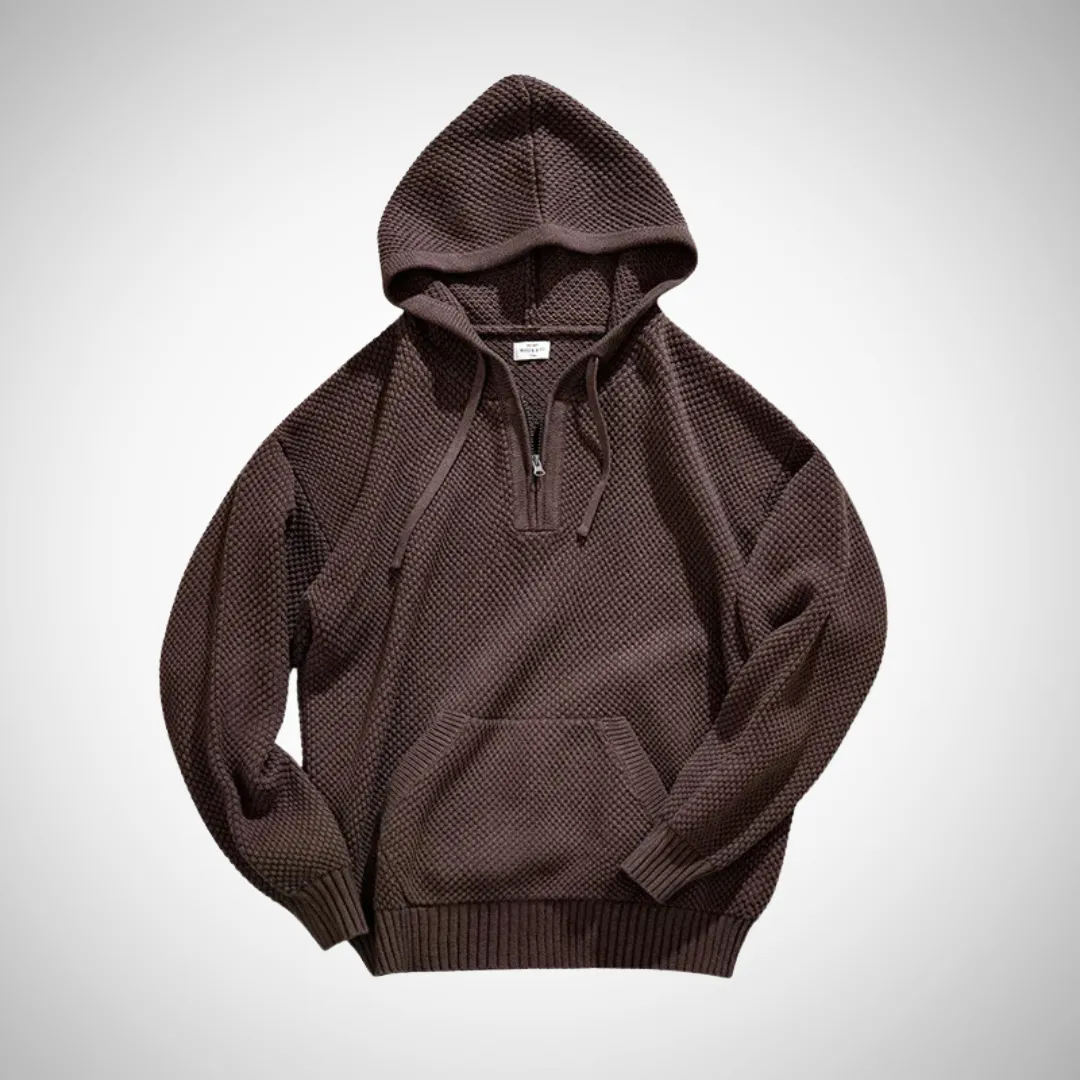 Geoffrey Men's Half-Zip Knitted Pullover