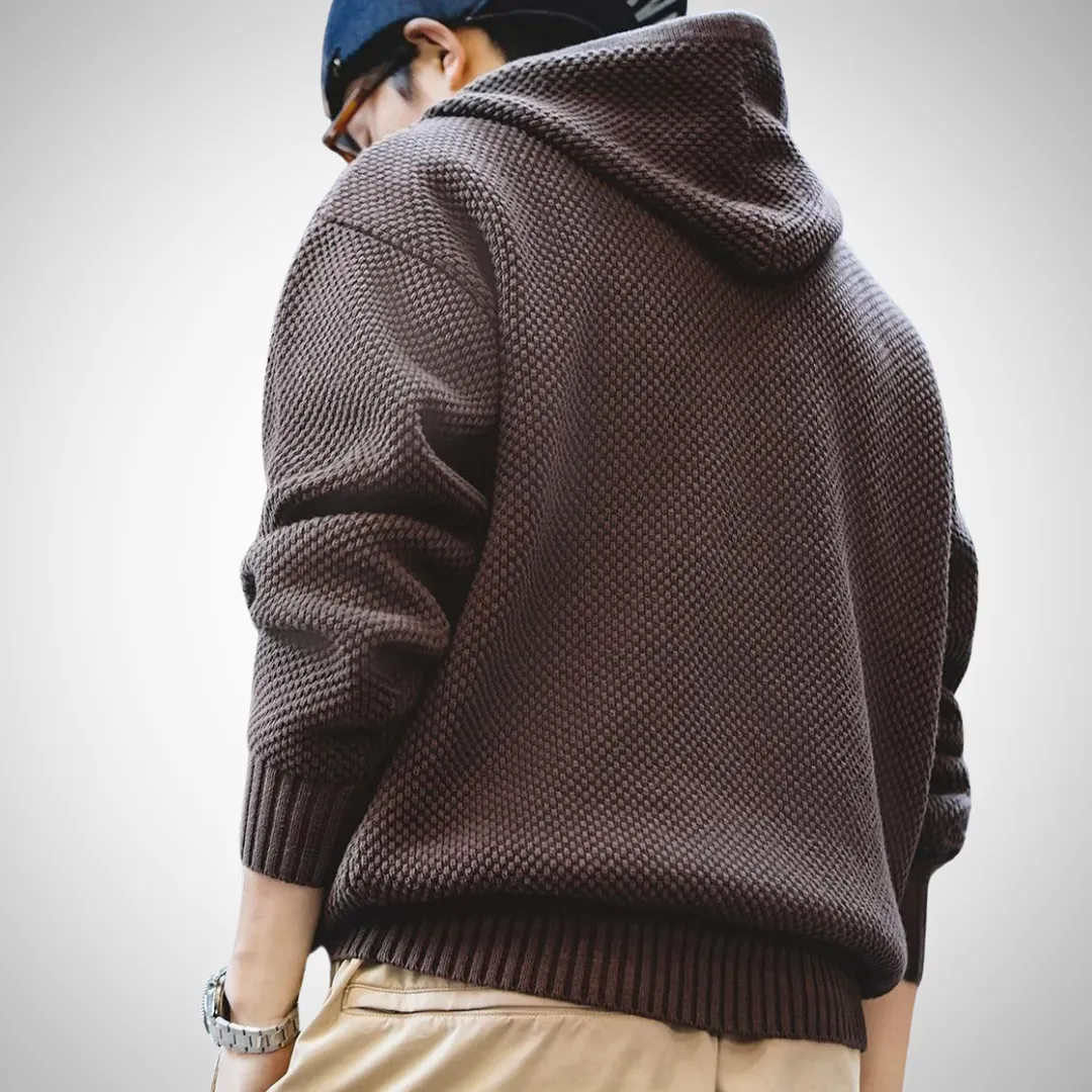 Geoffrey Men's Half-Zip Knitted Pullover